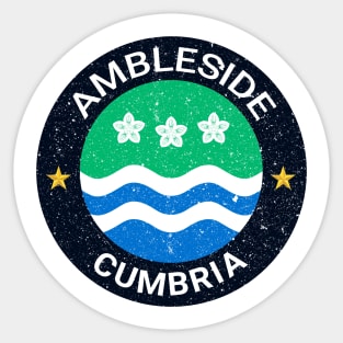 Ambleside - Cumbria Flag Sticker